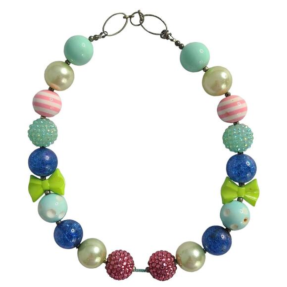 Bubblegum Pastels Sensory Textures Necklace *KIDS SIZE* 17" for kids 3+ yrs old - Picture 1 of 5